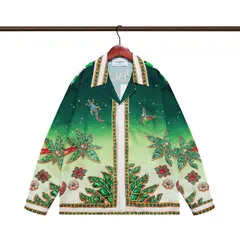 新品未使用 h 無ブランド 花柄シャツ メンズ レディース 春秋 長袖 ヴィンテージ風 デジタルプリント シャツジャケット カジュアル トップス ユニセックス ゆったり 大きいサイズ カップルコーデ おしゃれ