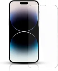 JACRON iPhone14 Pro ガラスフィルム 1枚 ラウンドエッジ加工 アイフォン14プロ 硬度9H 耐衝撃 気泡防止 6.1インチ 強化ガラス 液晶 保護フィルム貼り付け簡単 自動吸着 撥水撥油 指紋防止(SDL-ICDS-688)