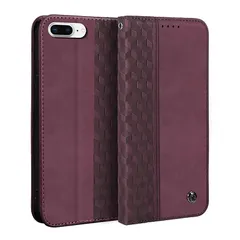 iPhone8 Plus ケース 手帳型 iPhone7 Plus ケース 通用 ひし形柄 Gedurya アイフォン8プラス ケース 手帳型 マグネット式 スタンド機能 アイフォン7プラス 携帯カバー カード収納 財布型 iPhone 8 Plus スマ 1