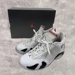77.Supreme × Nike Air Jordan 14 Retro "White/University Red"　27.5cm【併売品】▲のサムネイル