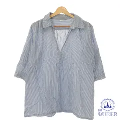 【訳アリ】 トップス カットソー Vネック カジュアル おしゃれ 綺麗め 半袖  レディース 大きいサイズ 総柄 L 901-13375 送料無料 古着