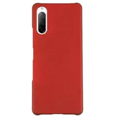 Xperia 10 III ケース SO-52B SOG04 エクスペリア10 マーク3  耐衝撃 シンプル さらさら ハード ケース 【Color】 ワインレッドのサムネイル