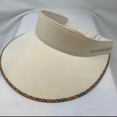 BURBERRY バーバリー ノバチェック サンバイザー 調整可能 ワンサイズ