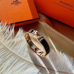 HERMES エルメス ｸﾘｯｸｱｯｼｭPM バングル ノワール ブラック レディースRR197