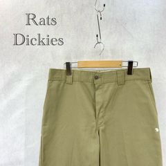Rats ラッツ Dickies ディッキーズ 874 ロゴ プリント ワーク パンツ チノパン ボトムス ベージュ メンズ
