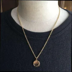 ゴールドコインネックレス 50cm ブランド系に