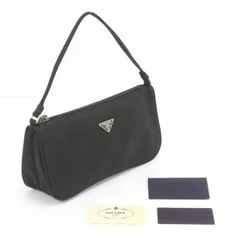PRADA ハンドバッグ プラダ ポーチ MV633 ブラック 名作 良品 PRADA ハンドバッグ プラダ ポーチ MV633 ブラック 名作 良品