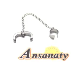 ダブル イヤリング チェーン ノンホール 韓国 レディース  1907-231