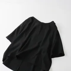 美品 メルローズクレール MELROSE CLAIRE noir ドルマンプルオーバーブラウス/ブラック 半袖【2400013574709】のサムネイル