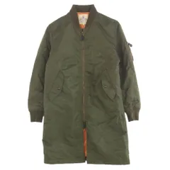 The DUFFER of ST.GEORGE ザダファーオブセントジョージ DF-Q9-53973 LONG MA-1 JACKET ロング フライト ボンバー ジャケット カーキ系 S【中古】のサムネイル