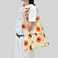 新品 マリメッコ marimekko トートバッグ Pieni Unikko ピエ二 ウニッコ レディース ブラウン 74583 074583 841 北欧 北欧雑貨 北欧デザイン【ネコポス限定出荷】