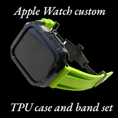 BR カスタム セット アップルウォッチバンド ラバーベルト Apple Watch カバー ケース メンズ レディース 38mm 40mm 41mm 4 42mm44mm45mm46mm49mm
キラキラ　極艶コーティング　シリコンバンド
