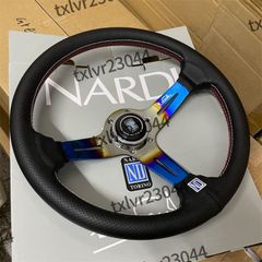 ナルディ14インチクラシックポリッシュウッドステアリング車ハンドル