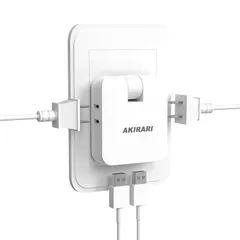 FUMITAKE 電源タップ usb付き コンパクト コーナータップ usb AC2口 USB2ポート USB-A 2.4A 1400W usb コンセント 電源 4個口 コンセント たこ足 スマホ充電器 会議 小型 超薄型 多用途 パソコン 6ヵ月 軽量 0