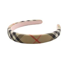 バーバリー BURBERRY カチューシャ ノバチェック キャンバス ベージュ /AK10のサムネイル