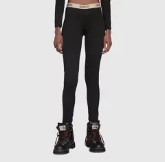 グッチ レギンス スパッツ GG 刺繍ロゴ XS ブラック グッチ レギンス スパッツ GG 刺繍ロゴ XS ブラック GUCCI