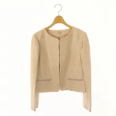 トッカ TOCCA POMELO ノーカラージャケット 総裏地 4 ピンク /MF ■OSのサムネイル