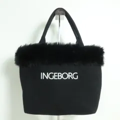 ほぼ未使用品INGEBORG インゲボルグ ハラコ×本革 レザー ハンドバッグ ほぼ未使用品INGEBORG インゲボルグ ハラコ×本革 レザー
