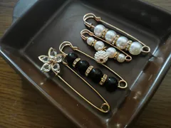 安全ピン　ストールピン　ブロッチ　6個セット