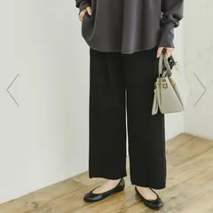 新品 未使用 タグ付き 定価5,990円 URBAN RESEARCH ITEMS アーバンリサーチ レディース プリーツ シャーリング パンツ F フリーサイズ ブラック ウエストゴム おしゃれ かわいい カジュアル