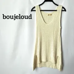 boujeloud 白　アイボリー　ホワイト　ニット　チュニック　ワンピース
