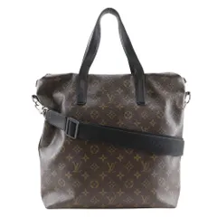 【LOUIS VUITTON】ルイ・ヴィトン キタン モノグラム・マカサー 2WAYショルダー M40388 モノグラムキャンバス 茶/黒 DU4100 ユニセックス トートバッグ