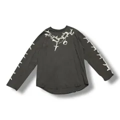 参考上代30800円 CVTVLIST  WIRE LONGSLEEVE TEE ワイヤーロングスリーブTシャツ 長袖Tシャツ カットソー CTLS カタリスト チャコール 0 91257A7のサムネイル
