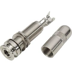 ジャック 1/4" Jack - Switchcraft, Acoustic End Pin, Mono / Stereo, Nickel