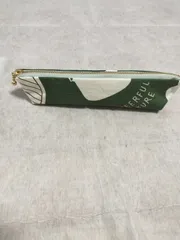 ハンドメイド　細ペンケース　キャンプ　グリーン　B009