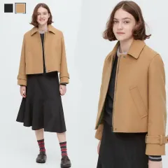 S ) 新品 UNIQLO(ユニクロ) X JW アンダーソン ウール ブレンド ショート ジャケット