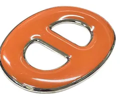 エルメス スカーフリング シェーヌダンクル オレンジ ペンダントトップ チャーム アクセサリー 大きめ 金属素材 メタル HERMES