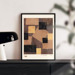 【A4】クルト・シュヴィッタース Mz 386 Hopf (Merzzeichnung) コラージュ アートポスター メルツ絵画 ダダイズム メルツバウ 名画 絵画 ポスター BROOMIN AP218