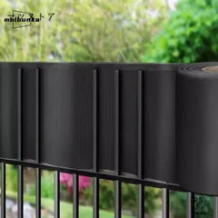 フェンス 目隠し 屋外 編み込み式 目隠しフェンス 後付け diy 約19cm×35m 柵 工事不要 プライバシーストリップ 目隠しシート 庭 バルコニー ガーデンフェンス