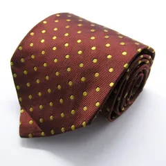 バナナリパブリック ブランド ネクタイ ドット シルク PO メンズ ブラウン Banana Republic 【中古】
