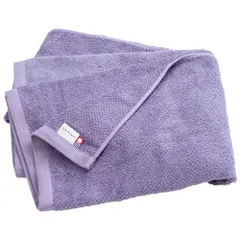 【迅速発送】今治タオル 大判バスタオル 1枚 約70×140cm ブランド認定 日本製 速乾 高吸水 綿100% 大きめサイズ 国産 中厚 無地 Eve パープル