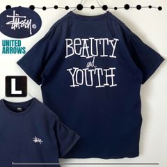 STUSSY×BEAUTY&YOUTH BASIC LOGO TEE★ステューシー ★ベーシックロゴTシャツ★2014年ユナイテッドアローズ 25周年モデル★メンズL  #2504A076