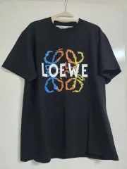 美品✨LOEWE アナグラムロゴ入り半袖Tシャツ 黒 XS 中古・古着通販】LOEWE (ロエベ) アナグラムロゴTシャツ