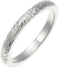 アライブ 指輪 ピンキー サージカルステンレス 低金属アレルギー ハワイアンジュエリー リング レディース15号