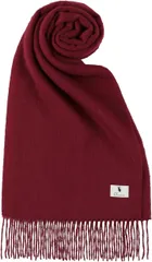 Elensia エレンシア カシミヤ １００％ マフラー レディース メンズ 無地 全９色(ボルドー)