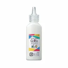 【メール便対応】ヤマト　グラスデコ（単品）スタンダードカラー　スノーホワイト　容量22ml　【品番：GDS22H-22】