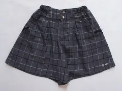 ポンポネットジュニア pom ponette junior アウトレット 子供服 女の子 150cm キュロット スカート グレー チェック 秋 冬 ★2 ボトムス ガールズ 女児 キッズ ジュニア 【中古】 ユーズド リサイクル