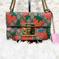 ★超希少品★GUCCI グッチ レザージャケット いちご ストロベリー 36 ☆超希少品☆GUCCI グッチ レザージャケット いちご ストロベリー 36