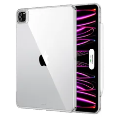 【迅速発送】ESR iPad Pro 12.9 ケース 第6/5世代(2022/2021)専用 薄型軽量 耐衝撃・耐落下保護・耐黄変 ハイブリッドケース ハード背面とソフトフレーム Pencil 2対応 Classicシリーズ クリア