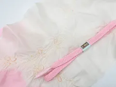 【一輝堂】リサイクル着物 和装小物 帯締め帯揚げセット 夏物 夏 中抜き絞り 平組 帯締 帯揚 25w07-9128