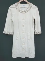 ◇ zelal ゼラール 長袖 コート サイズS アイボリー系 レディース P  【1406240009022】