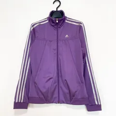 新品タグ付き　アディダスオリジナルス　 パープルジャージフード付きプルオーバーS 2025年最新】adidas パープル ジャージの人気アイテム - メルカリ