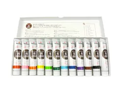 【数量限定】布えのぐ アクリル絵具 Color) 12色セット ターナー色彩(Turnerのサムネイル