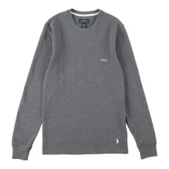 (ポロ ラルフローレン) POLO RALPH LAUREN サーマル ロング Tシャツ ワッフル PWLC2F (M, ダークグレー) [並行輸入品] [ダークグレー] [M]