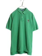 【お得なクーポン配布中!】 ポロベア ポロ ラルフローレン 鹿の子 半袖 ポロシャツ メンズ XL / 古着 キャラクター 半袖シャツ ワンポイント 大きいサイズ シンプル 緑