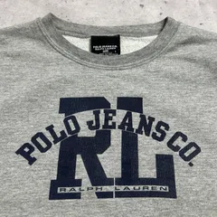 90s~00s USA製 POLO JEANS スウェット トレーナー 古着